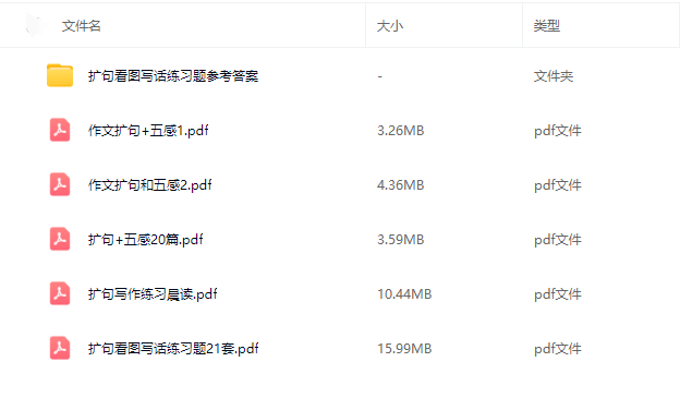 图片[2]-提升孩子语言表达能力：小学一年级五感扩句学习资料